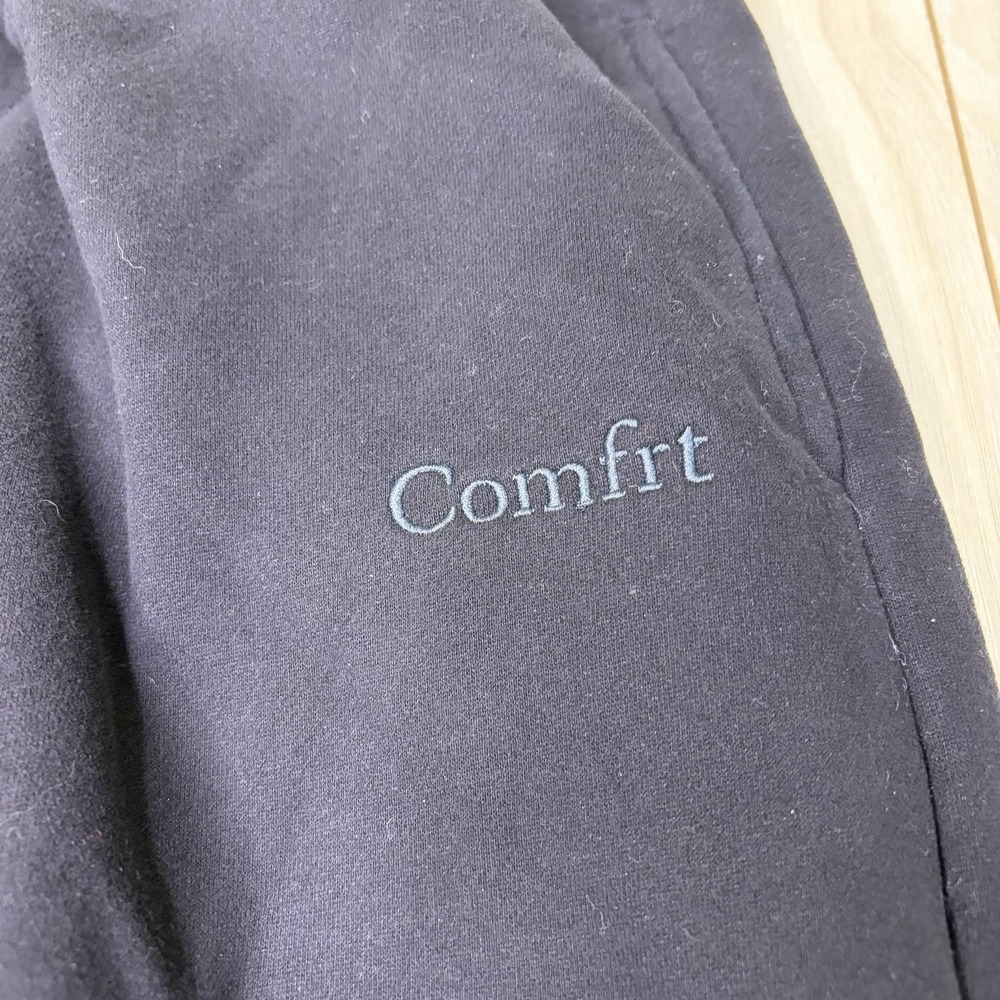 Comfrt Adult Oversized Jogger Sweatpants Black Size 3XL Y2K Comfort Performance - Picture 3 of 11